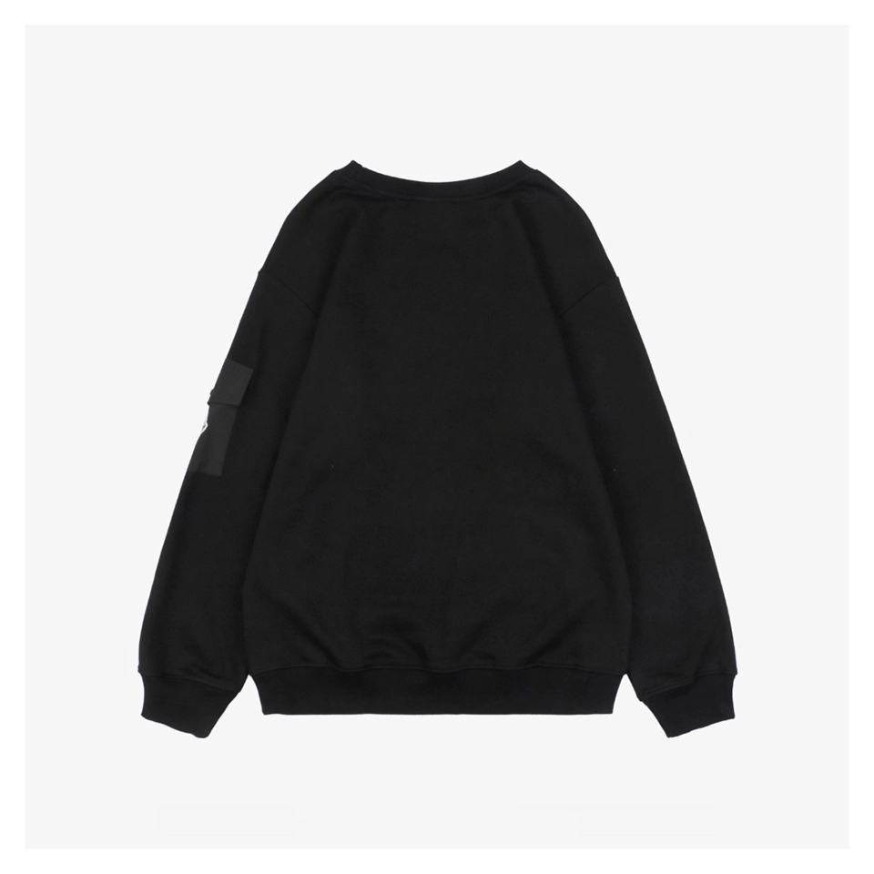 Mxxcler Pocket Sleeve Logo Crewneck Sweatshirt