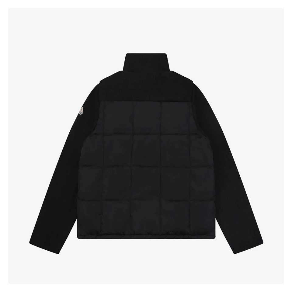 Mxxcler Quilted Patch Pocket Panelled Down Jacket