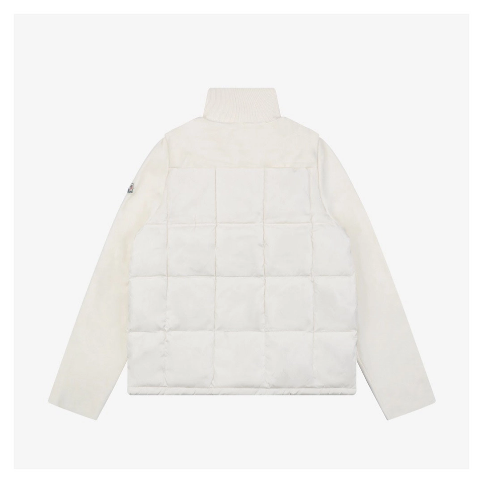 Mxxcler Quilted Patch Pocket Panelled Down Jacket