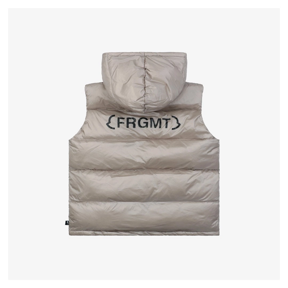 Mxxcler Webbing Hooded Down Vest Frgmt By Hiroshi Fujiwara