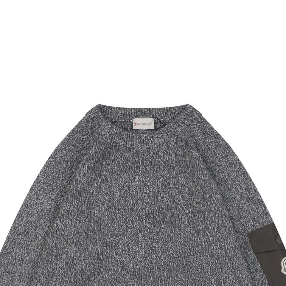 Mxxcler-Arm-Pocket-Crewneck-Knit-Sweater2.jpeg.webp Mxxcler Arm Pocket Crewneck Knit Sweater