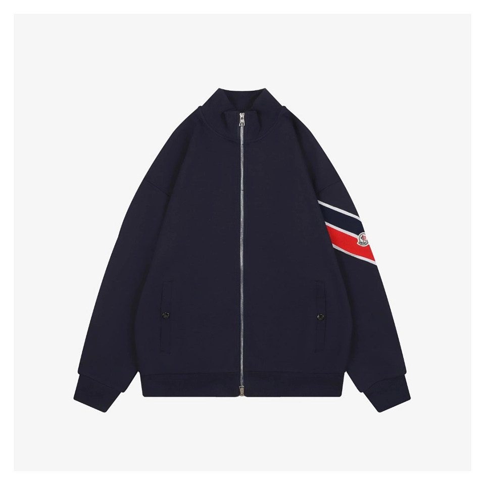 Mxxcler Arm Tape Mk Embroidered Zip Jacket