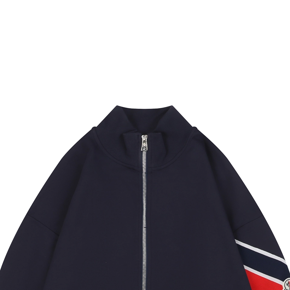 Mxxcler Arm Tape Mk Embroidered Zip Jacket