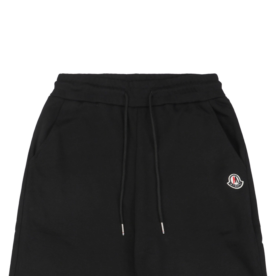 Mxxcler Logo Patch Back Pocket Stripe Shorts