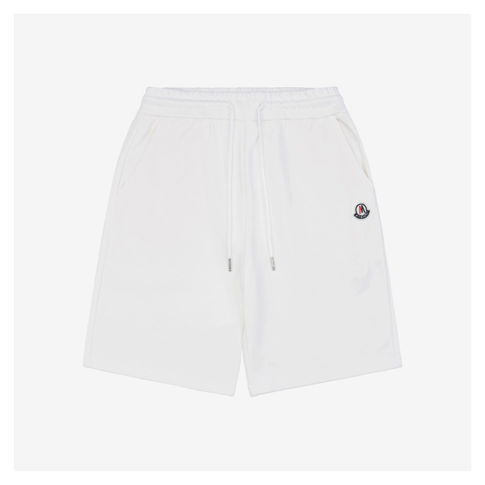 Mxxcler Logo Patch Back Pocket Stripe Shorts