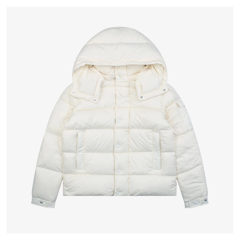 Mxxcler Maya Matte Hooded Down Jacket Off White 508