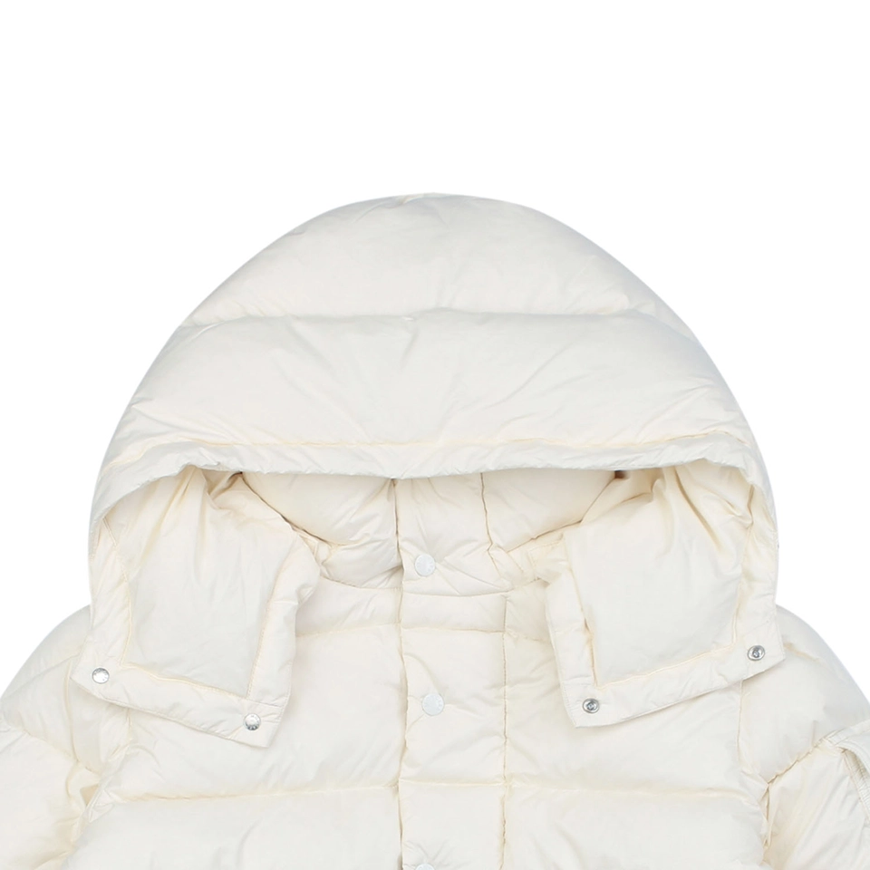 Mxxcler Maya Matte Hooded Down Jacket Off White 508