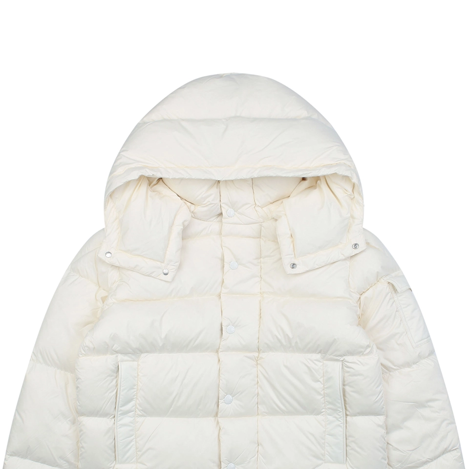 Mxxcler Maya Matte Hooded Down Jacket Off White 508