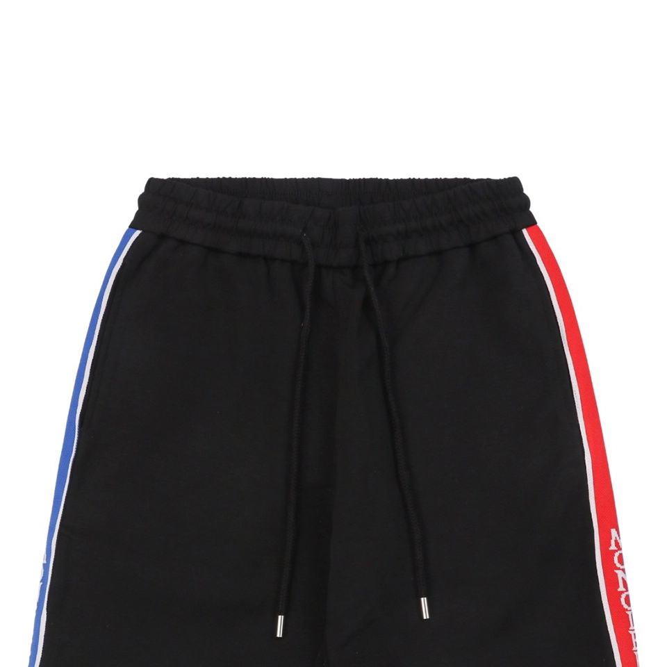 Mxxcler Side Stripe Logo Embroidered Shorts