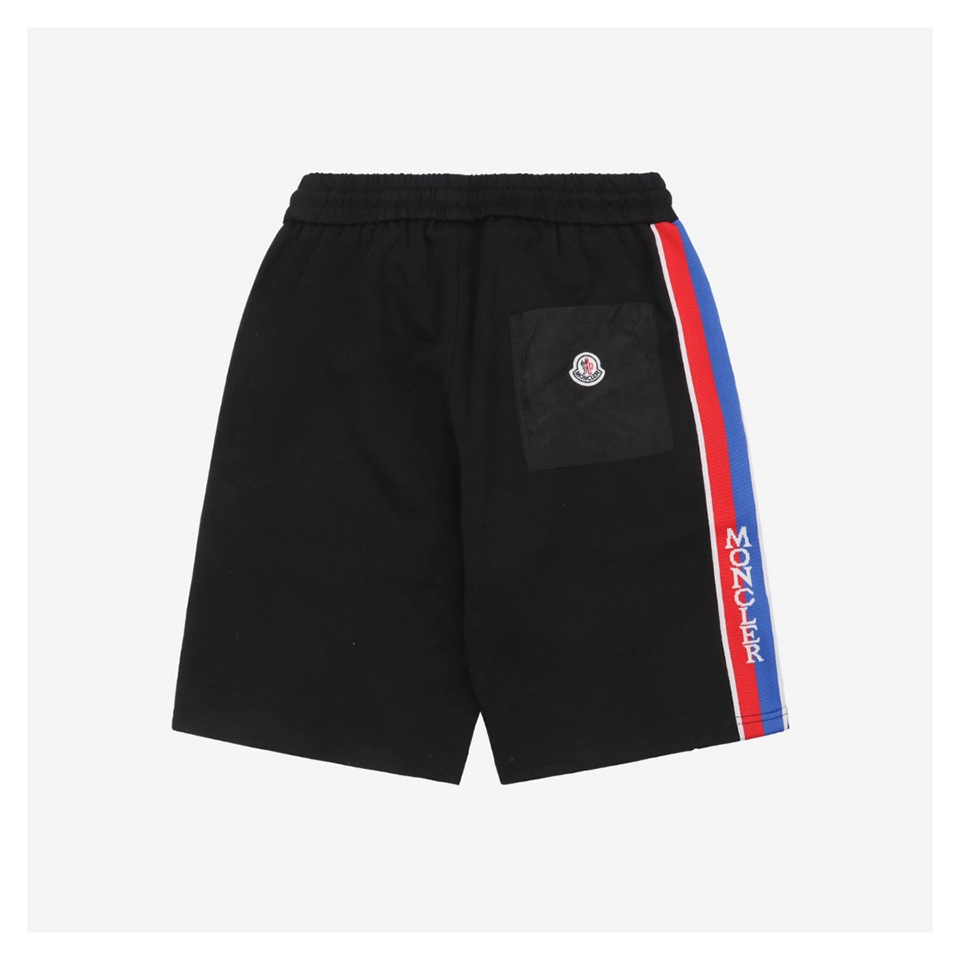 Mxxcler Side Stripe Logo Embroidered Shorts