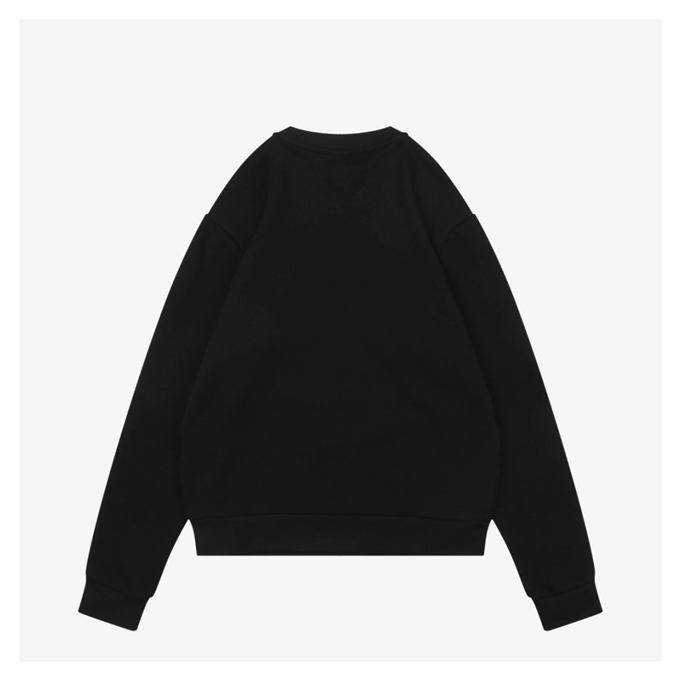 Mxxcler Velvet Flocked Logo Crewneck Sweatshirt