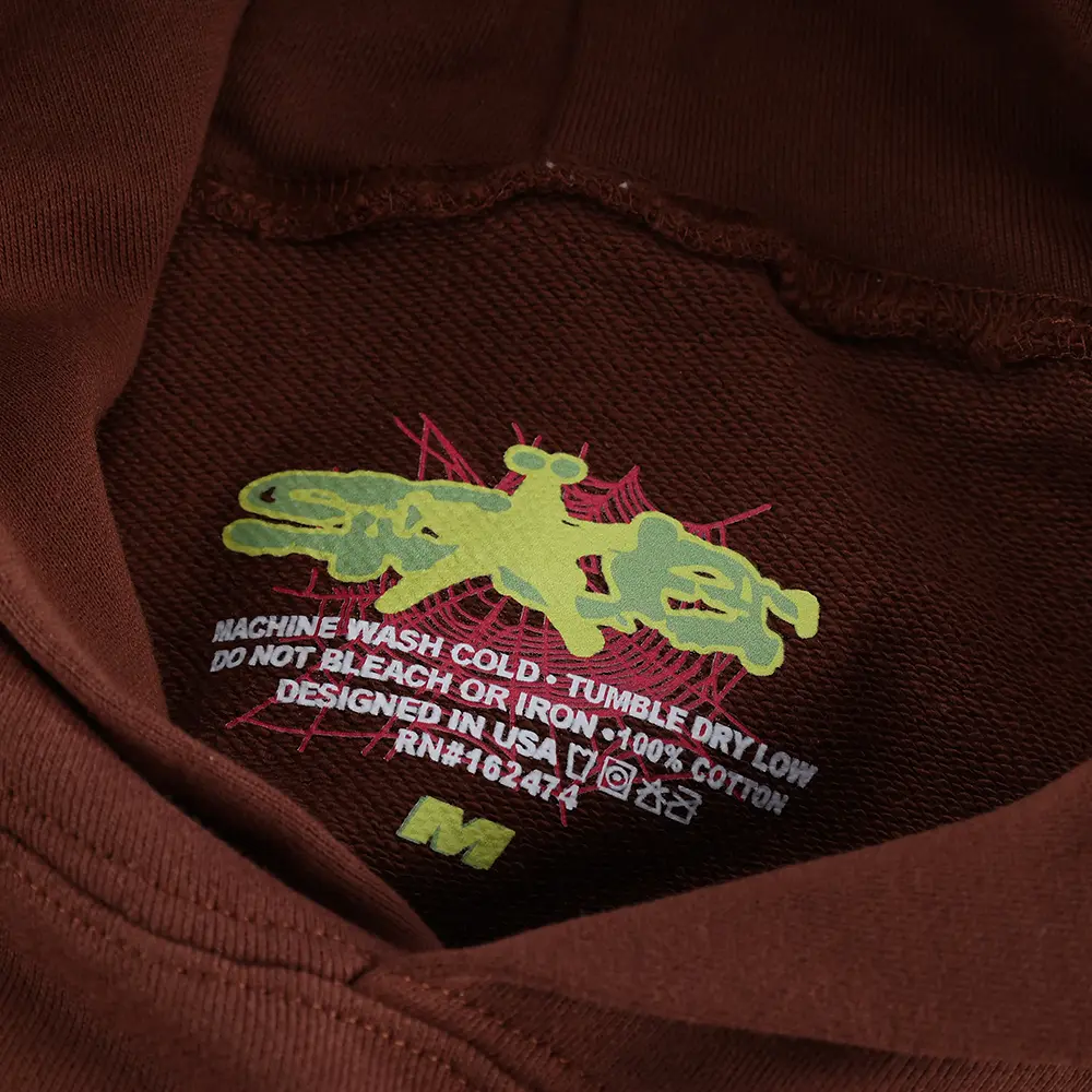 Nwt Sp5Der Araignee Brown Hoodie