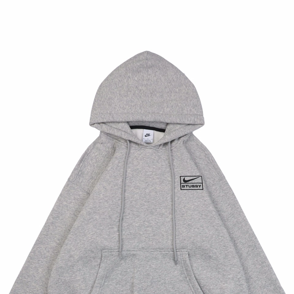Nike X Stussy Box Logo Embroidered Fleece Hoodie