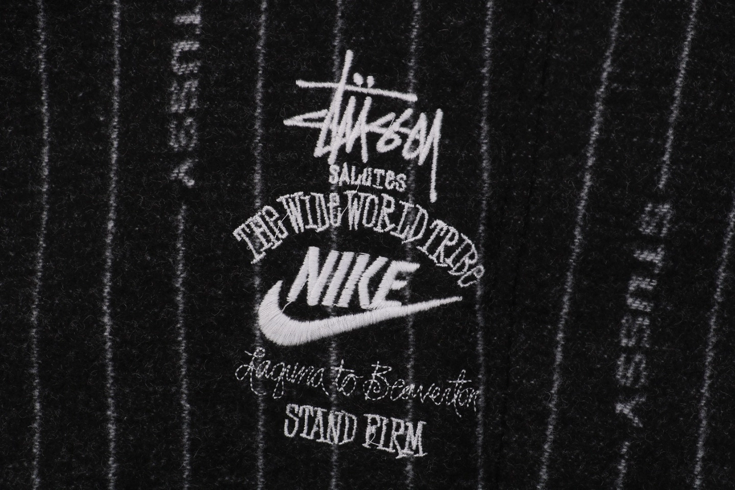 Nike X Stussy Striped Graffiti Pants Black