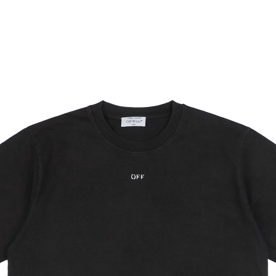 Off White Co Virgil Back Print Madonna Hymn Washed Graphic T Shirt