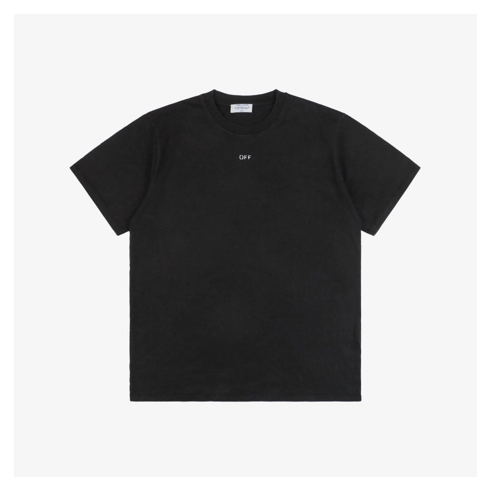 Off White Co Virgil Back Print Madonna Hymn Washed Graphic T Shirt
