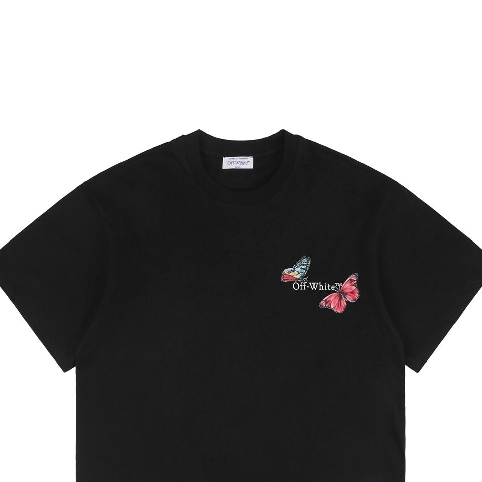 Off White Co Virgil Butterfly Arrow Graphic T Shirt