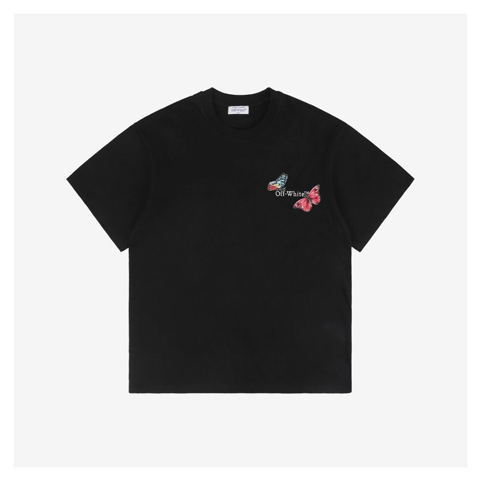 Off White Co Virgil Butterfly Arrow Graphic T Shirt