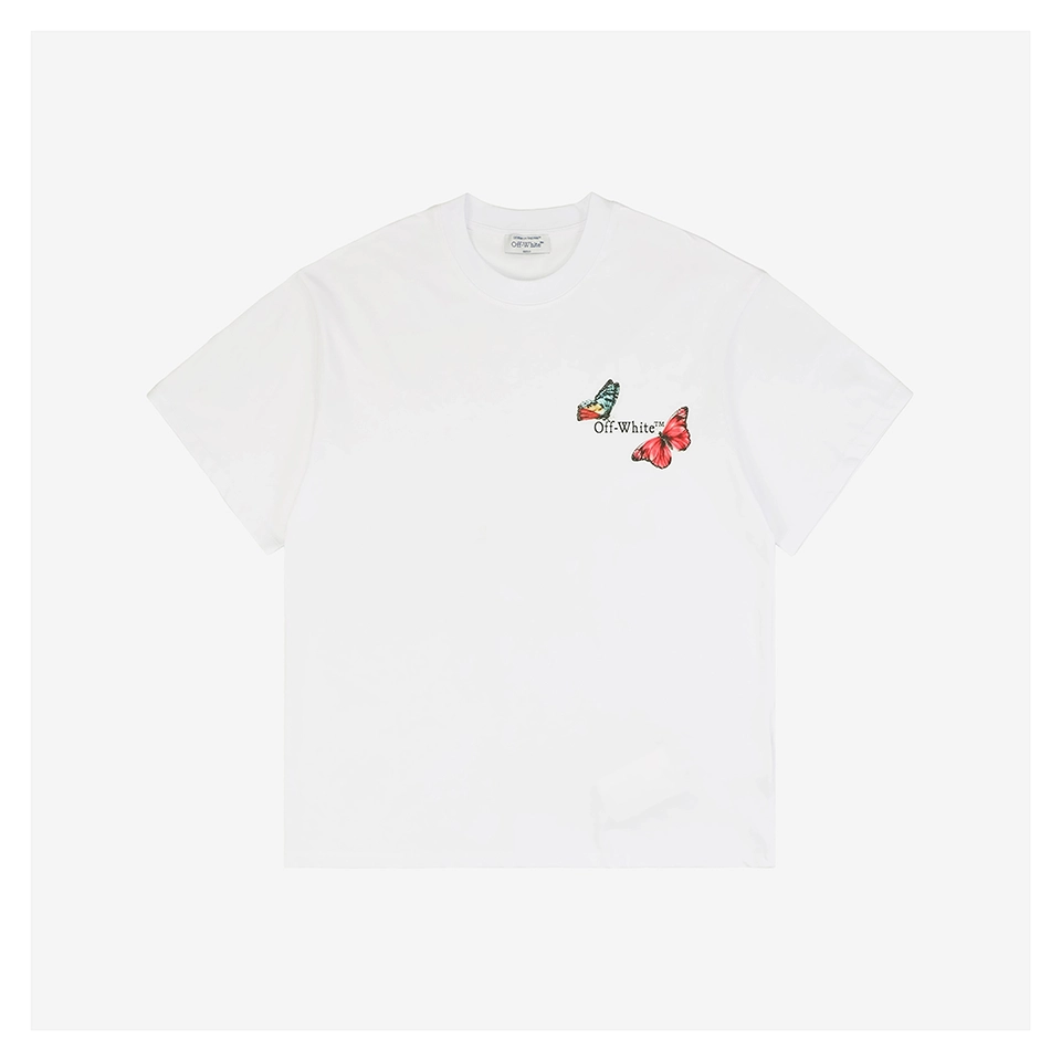 Off White Co Virgil Butterfly Arrow Graphic T Shirt