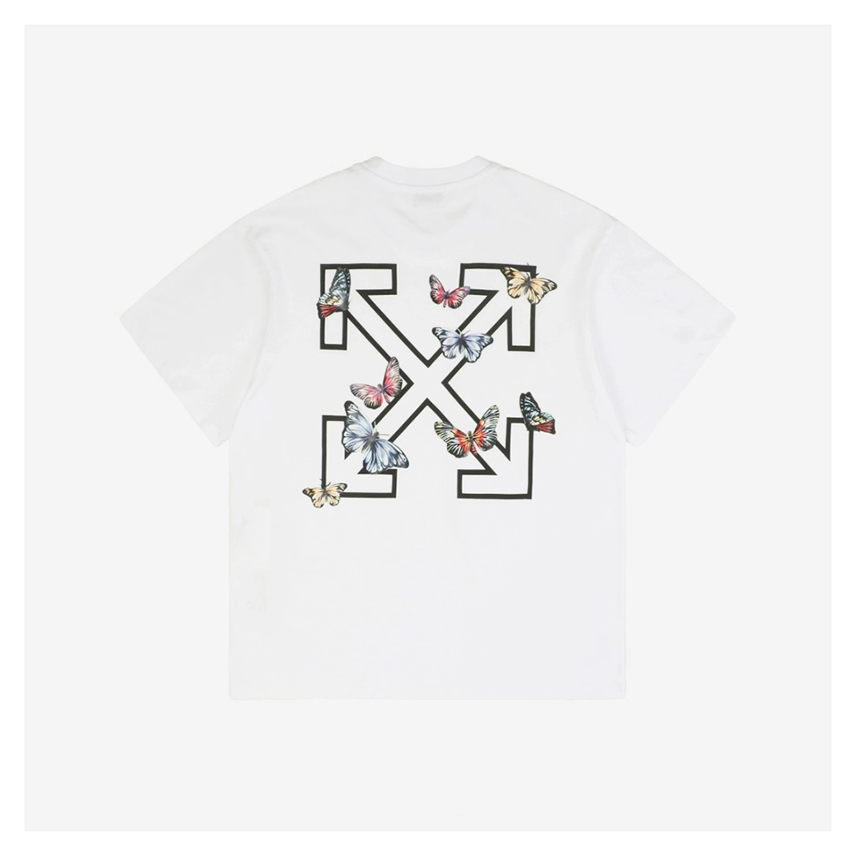 Off White Co Virgil Butterfly Arrow Graphic T Shirt