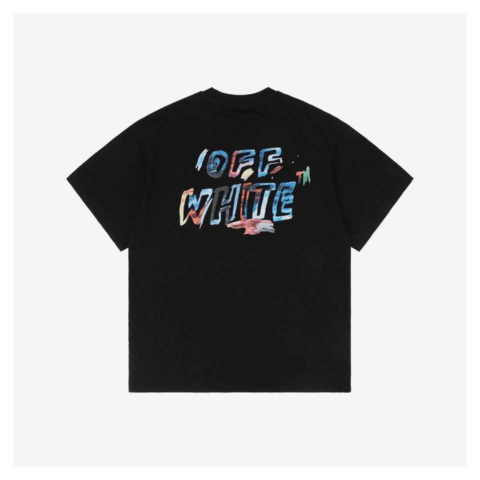 Off White Graffiti Mini Arrow Lettering T Shirt