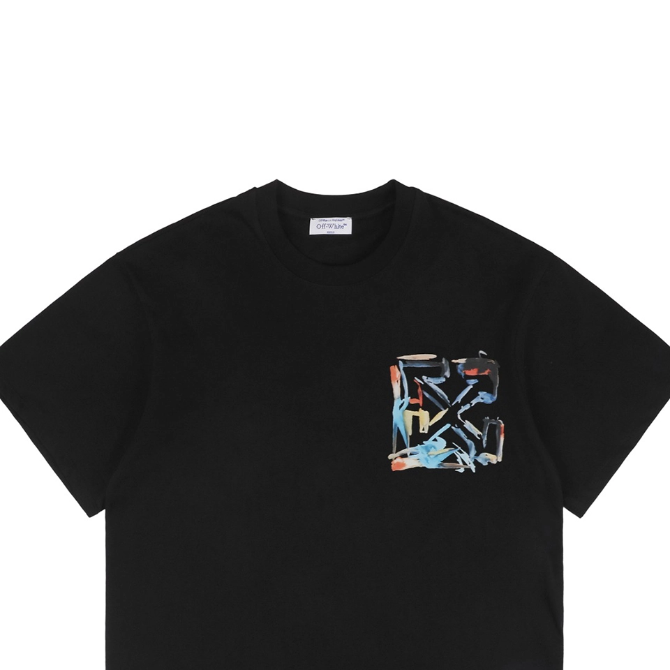 Off White Graffiti Mini Arrow Lettering T Shirt