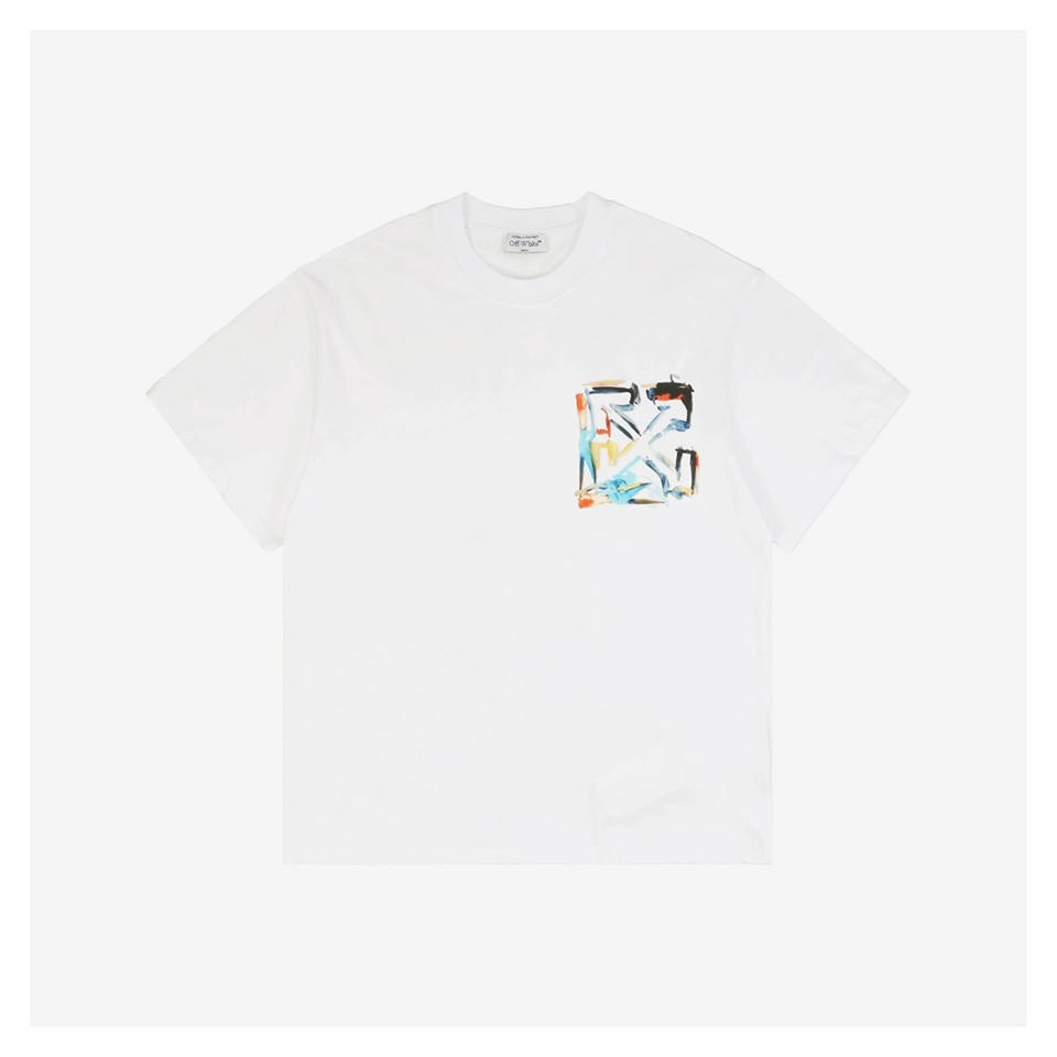 Off White Graffiti Mini Arrow Lettering T Shirt