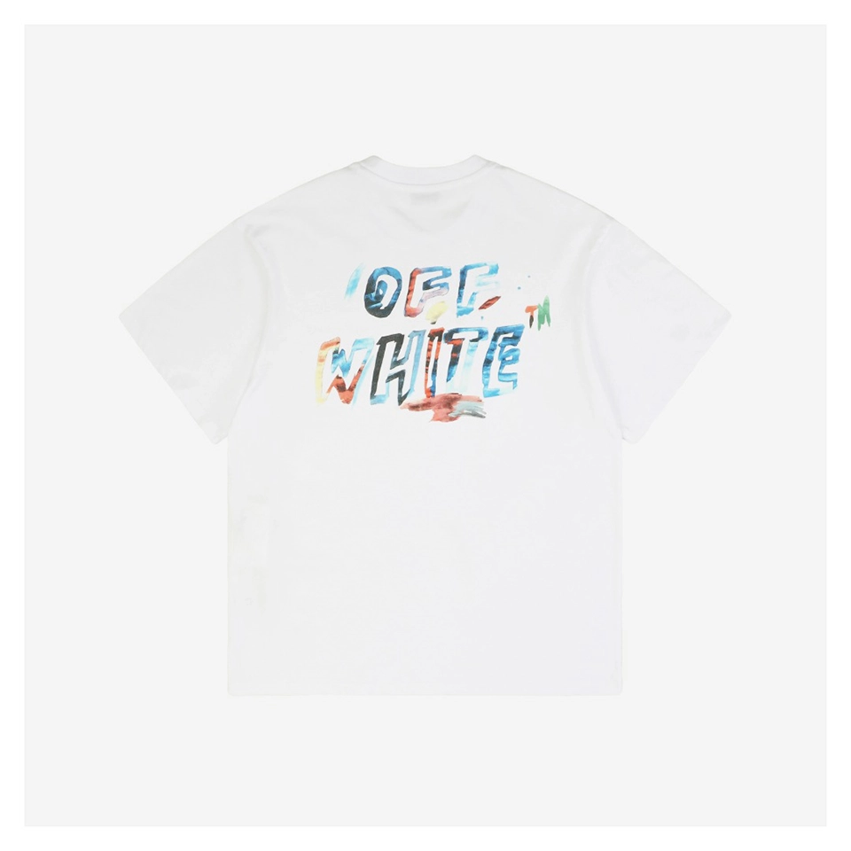 Off White Graffiti Mini Arrow Lettering T Shirt