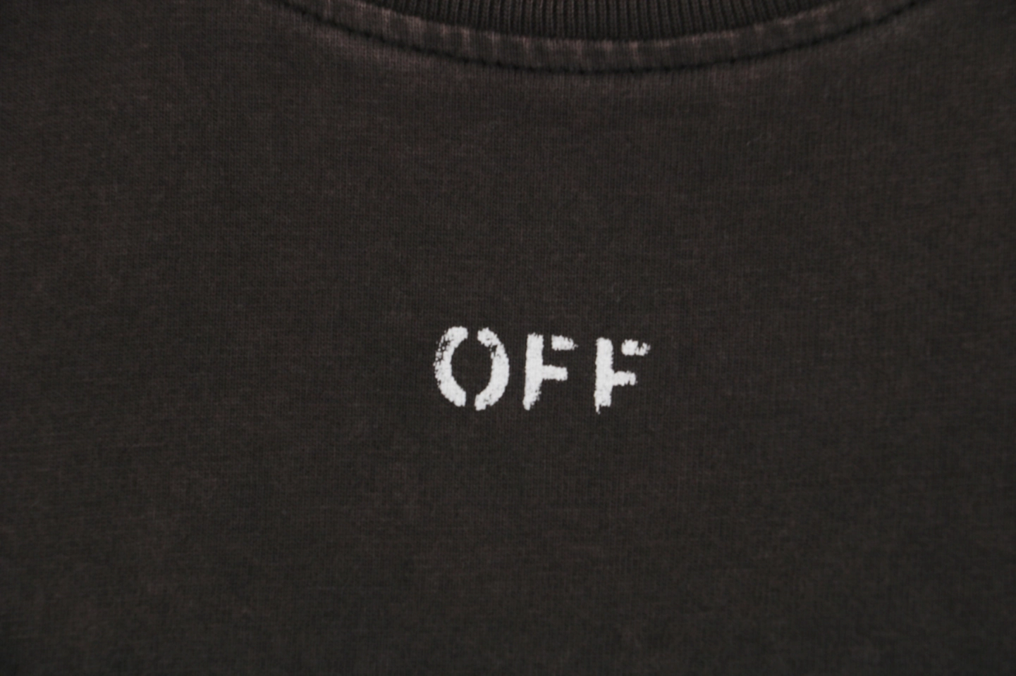 Off White Co Virgil Saint Matthew Angel Washed Graphic T Shirt