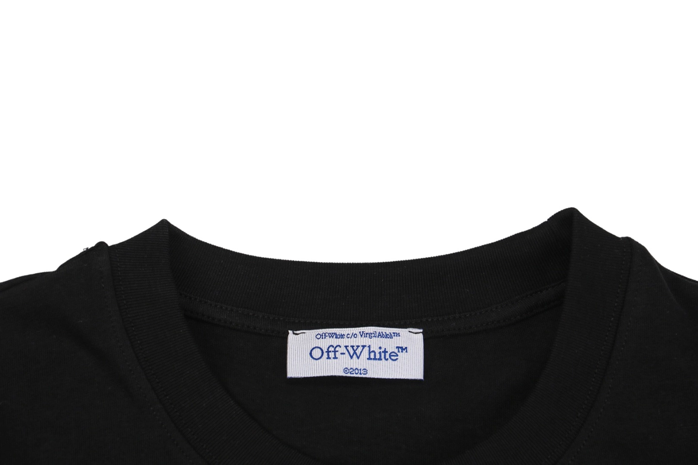 Off White Vintage Blue Off Letter Graphic T Shirt