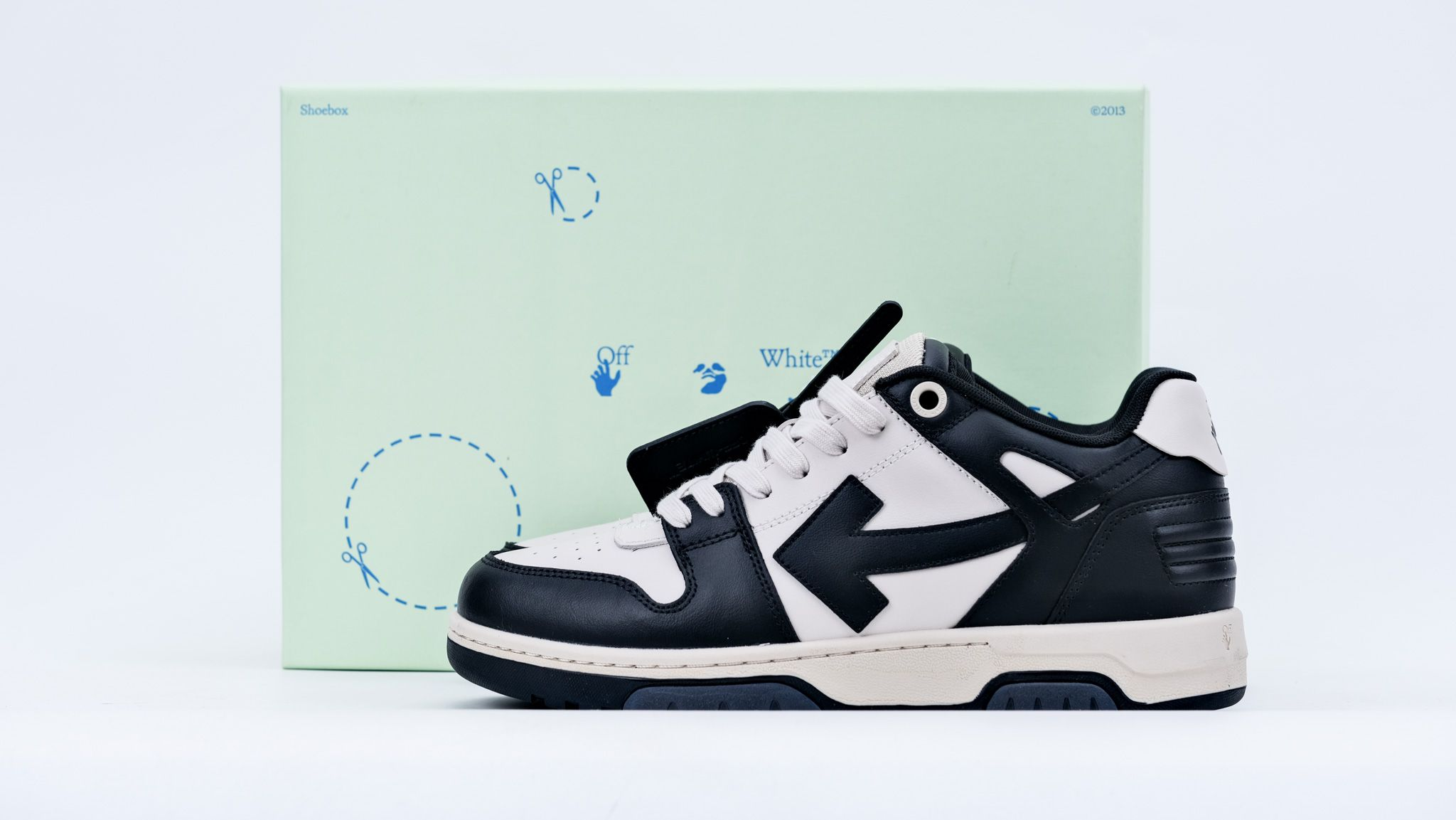 Off White Wmns Out Of Office White Dark Grey Replica – Image 1 Off-White Wmns Out of Office 'White Dark Grey' Replica