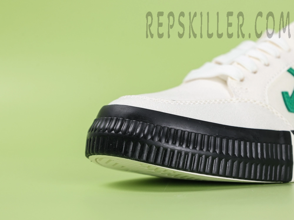 Off White Vulc Low Canvas White Green