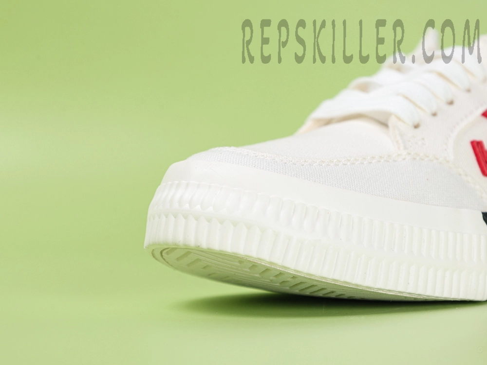 Off White Vulc Low Canvas White Red