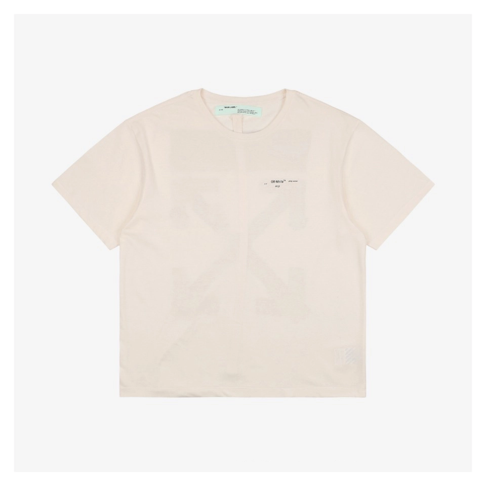 Off White C O Virgil Watercolor Oil Paint Arrow Print T Shirt