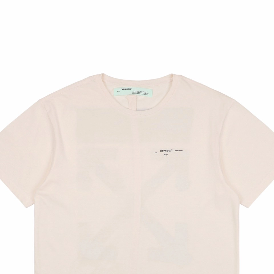 Off White C O Virgil Watercolor Oil Paint Arrow Print T Shirt