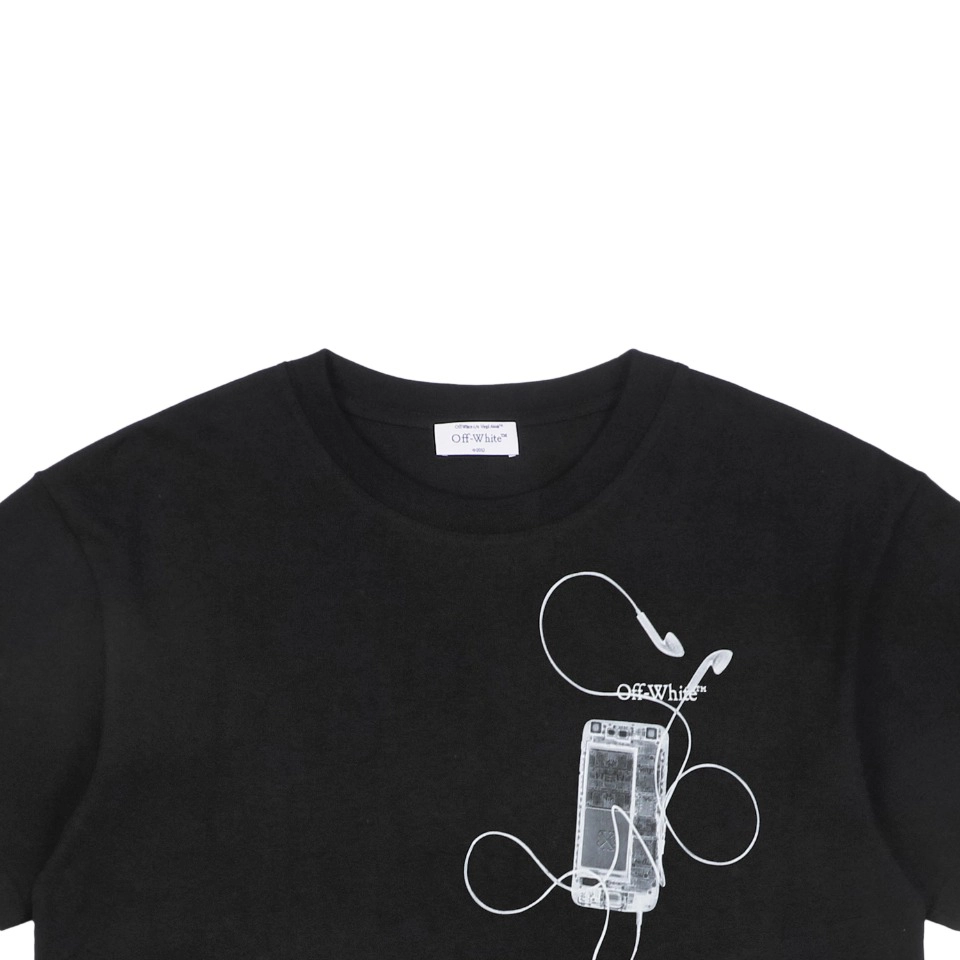 Off White Digital Headphone Arrows Print T Shirt