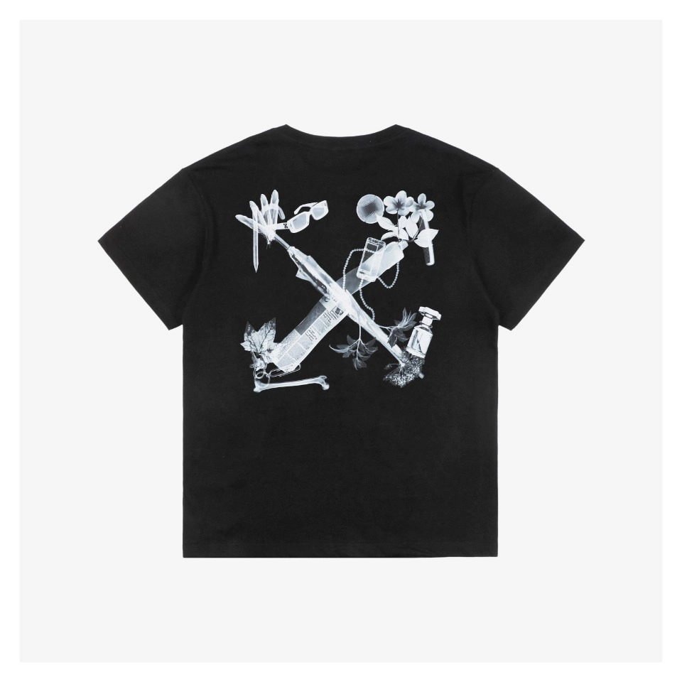 Off White Digital Headphone Arrows Print T Shirt