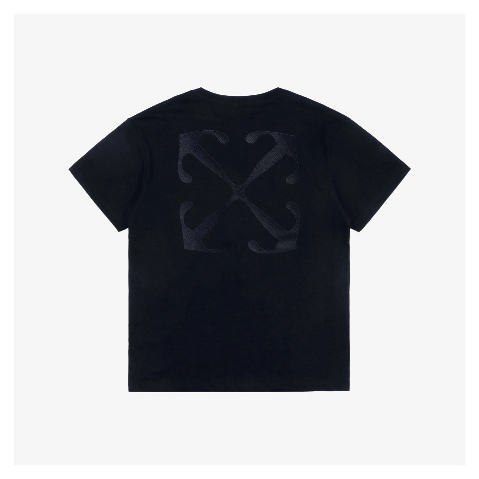 Off White Subtle Anchor Arrows Embroidered T Shirt
