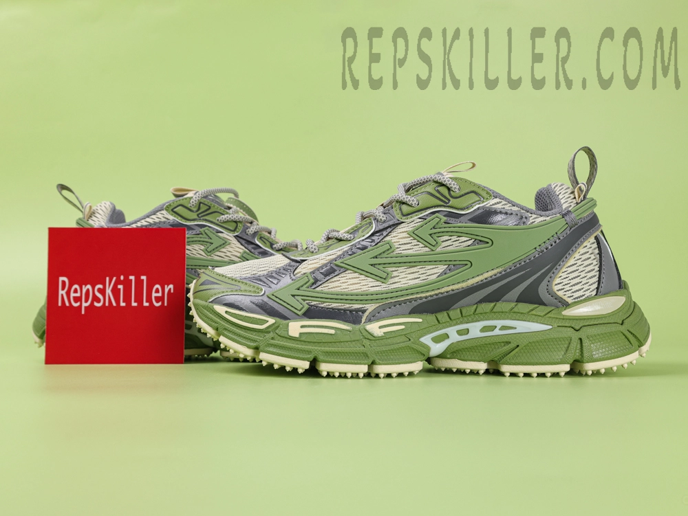 Off White Be Right Back Army Green Grey