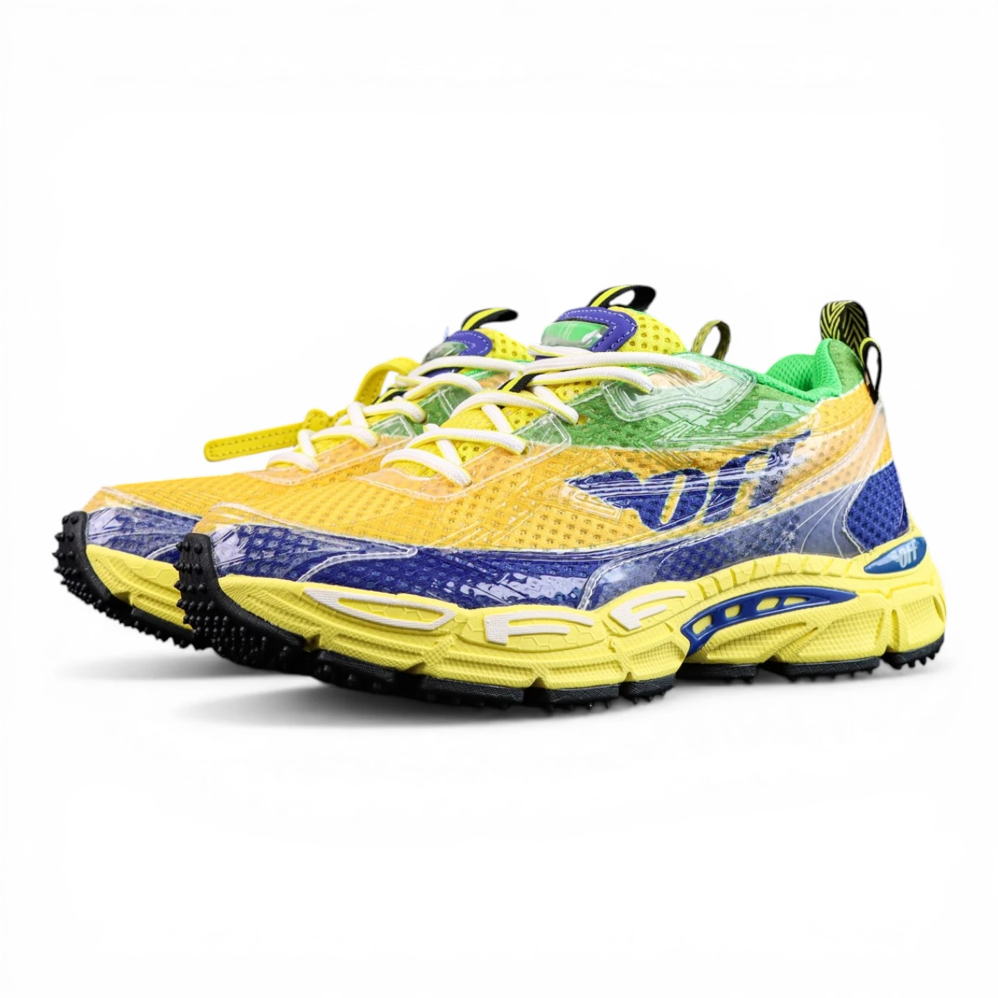 Off White Be Right Back Formula 1 Yellow Blue