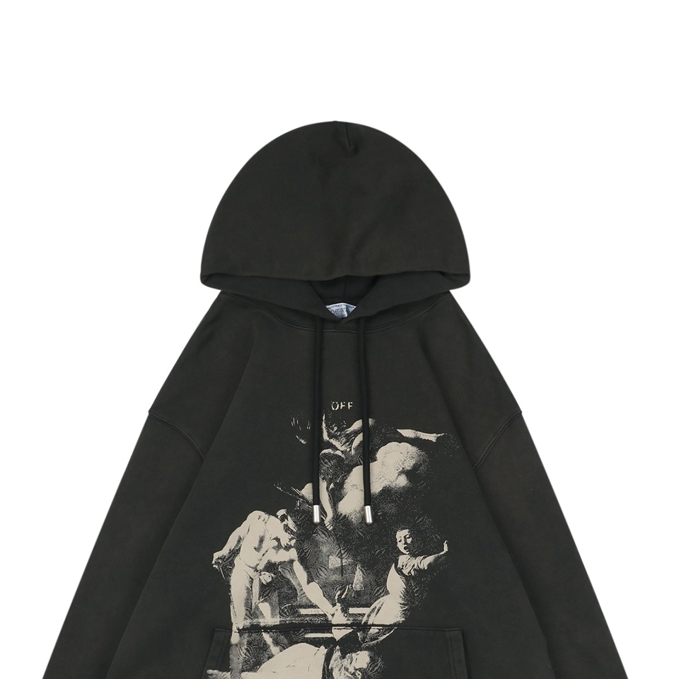 Off White Caravaggio The Martyrdom Of Saint Matthew Print Hoodie