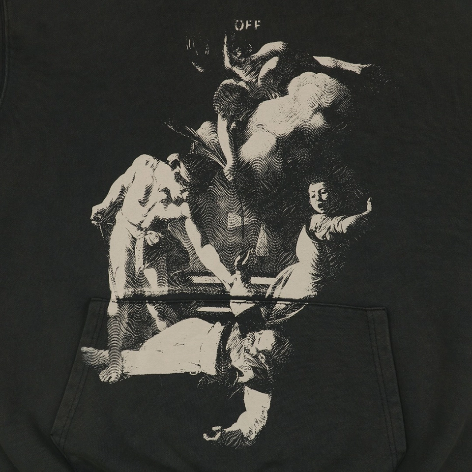 Off White Caravaggio The Martyrdom Of Saint Matthew Print Hoodie