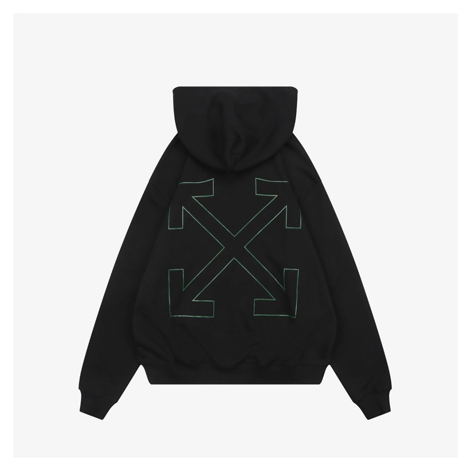 Off White Crocodile Dollar Graphic Hoodie