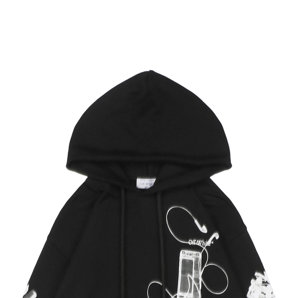 Off White Digital Earphone Arrow Print Hoodie