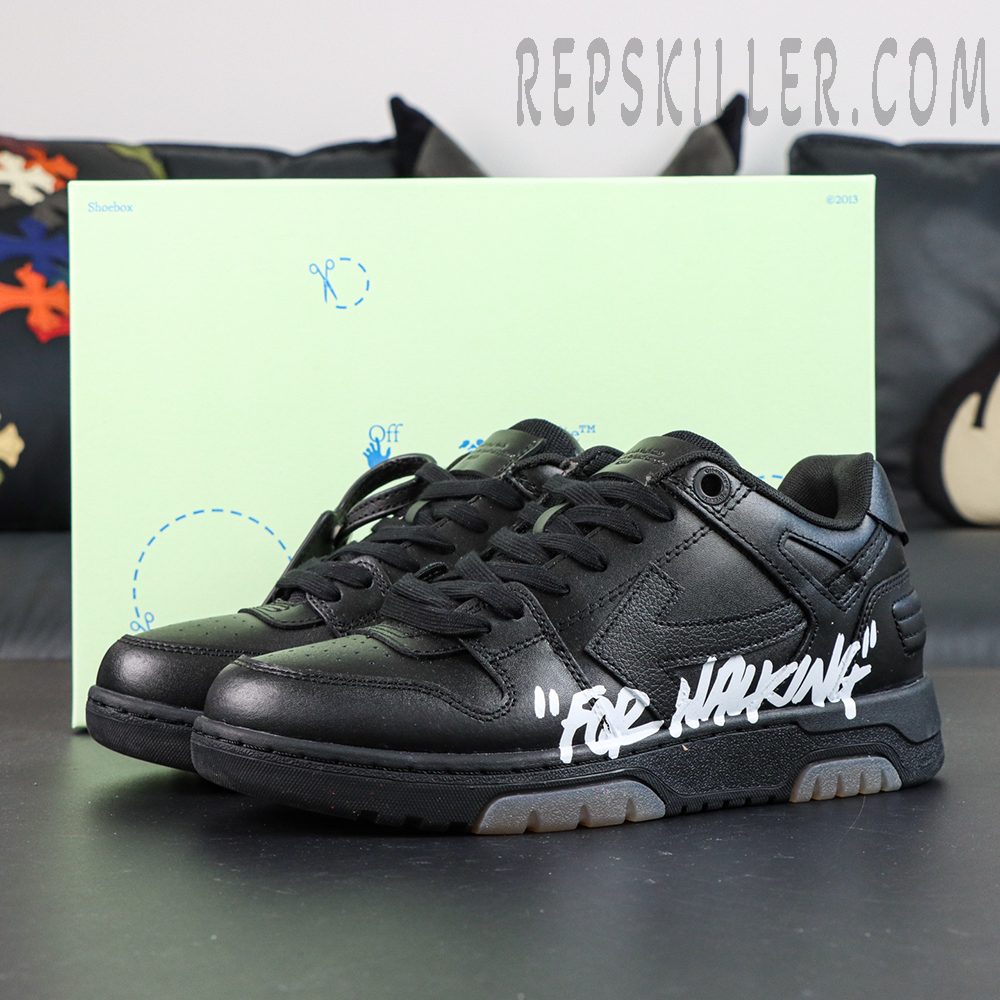 Off White Out Of Office For Walking Black White