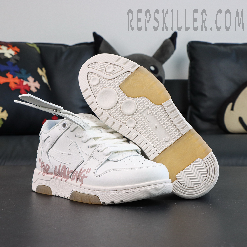 Off White Out Of Office For Walking White Pink