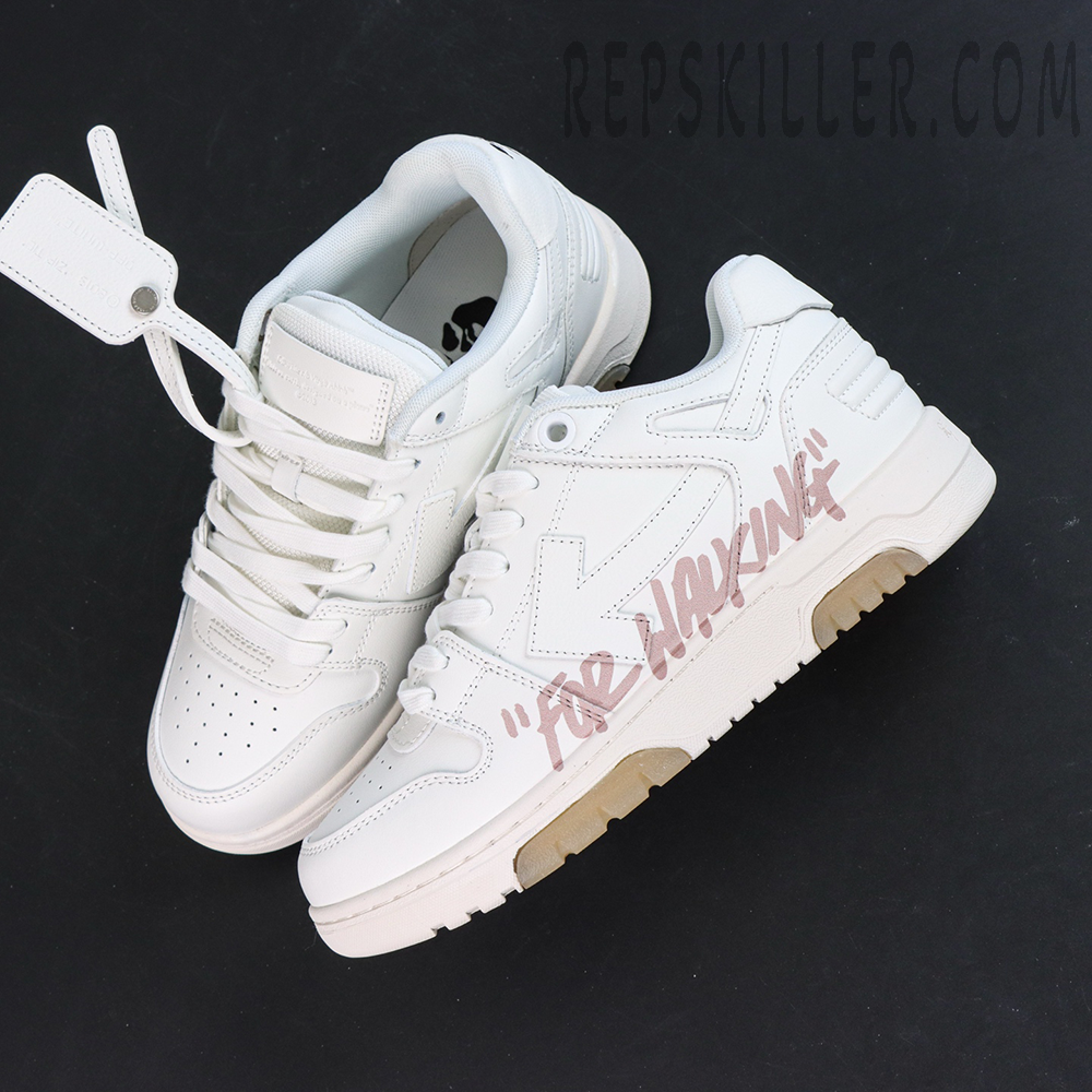 Off White Out Of Office For Walking White Pink