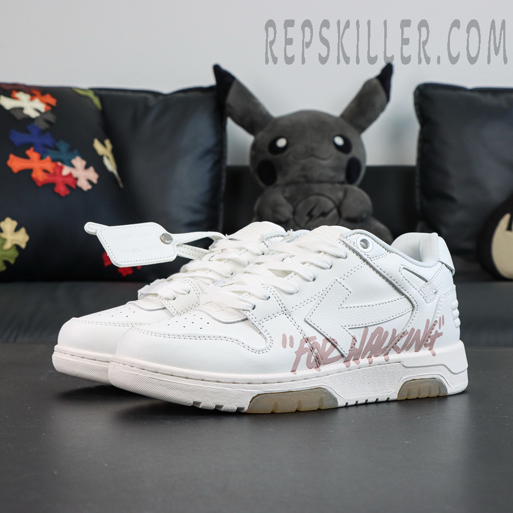 Off White Out Of Office For Walking White Pink