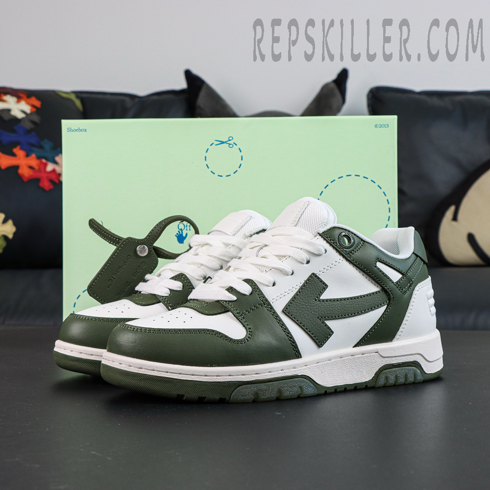 Off White Out Of Office Khaki White