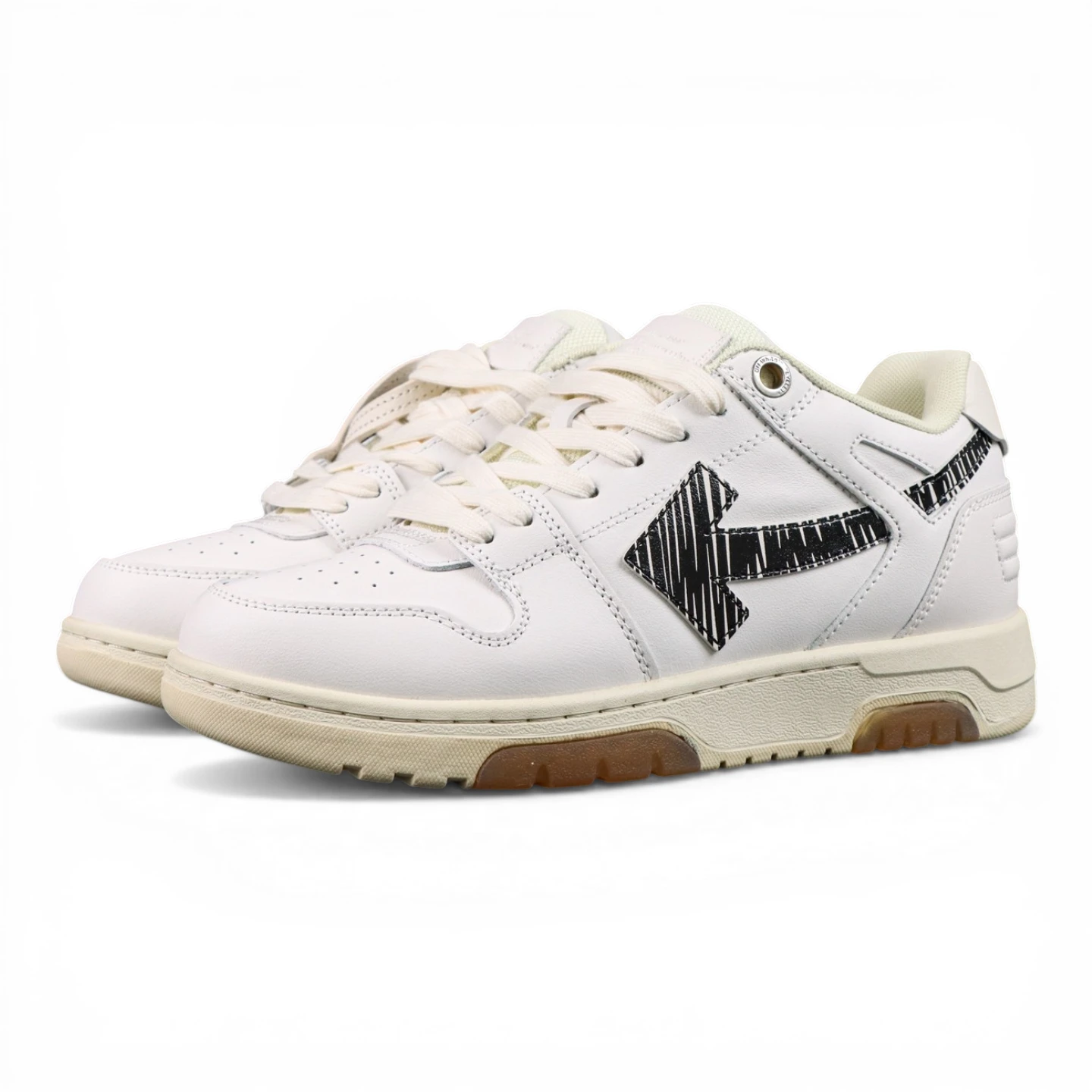 Off White Out Of Office Low Calf Specials White Black